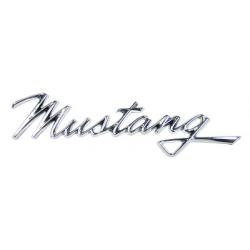 1968 "Mustang" Name Plate (for front fender and GT/CS rear deck)